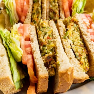 Veggie Burger Club (No Bacon)